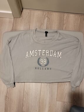 ⭐️ AMSTERDAM 98 CROPPED SLATE BLUE CROPPED LONGSLEEVE- WILD FABLE Vint